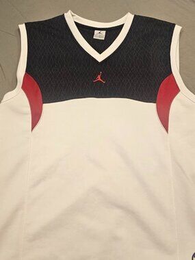 Jordan Brand #23 White, Black & Red Basketball Jersey Size Youth XL